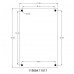 FixtureDisplays® 2 sheets acrylic per set Clear Sign Name Holder Plexiglass 11X17 17x11 Wallmount Poster Frame Standoff 119884-11*17